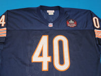 Chicago Bears Throwback 1977 Mitchell & Ness #40 Gale Sayers Hall of Fame USA Made Authentics Jersey