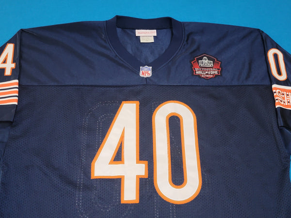 Chicago Bears Throwback 1977 Mitchell & Ness #40 Gale Sayers Hall of Fame USA Made Authentics Jersey