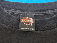 Harley Davidson Motorcycles HD Vintage 1999 Kennewick Shumate 90's Long Sleeve Flames T-Shirt