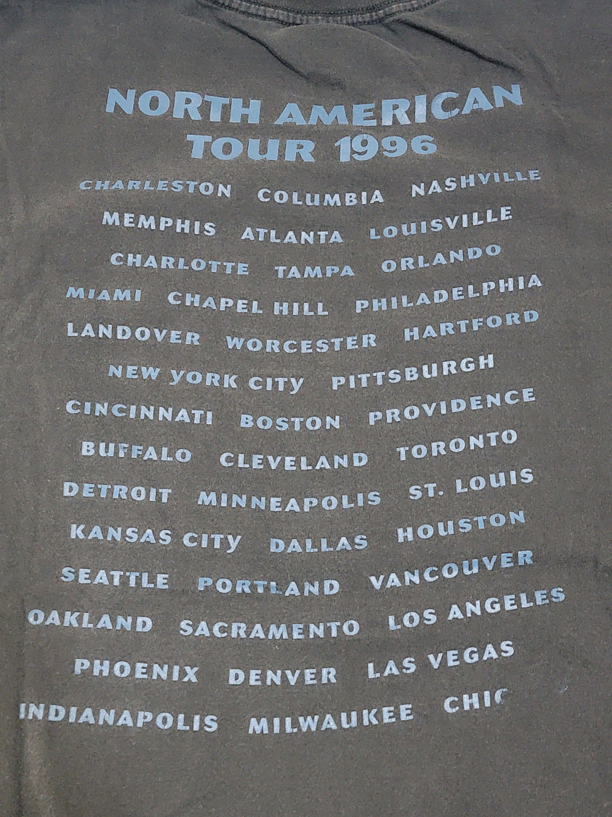 Bob Seger 1996 Silver Bullet Band Winterland American Tour Single Stitch T-shirt