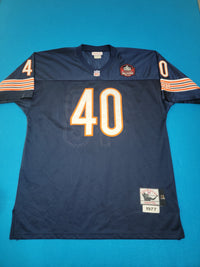 Chicago Bears Throwback 1977 Mitchell & Ness #40 Gale Sayers Hall of Fame USA Made Authentics Jersey