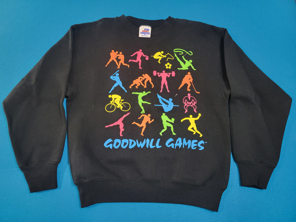 Seattle Goodwill Games 1990 Vintage 90's USA Made Grandma's Crewneck Sweatshirt