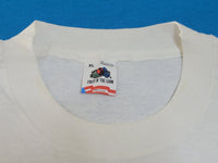 Los Angeles Lakers Vintage Magic Johnson 1987 1988 Back to Back World Champions 80's Single Stitch USA T-Shirt Puff Print