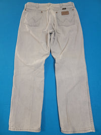 Wrangler 13MWZPG Vintage Tyvek Tag Made in USA Vintage 70's Scovill Zipper Denim Gray Jeans