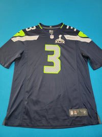 Russell Wilson #3 Seattle Seahawks Nike On Field Stitched Football XLIX Super Bowl Jersey