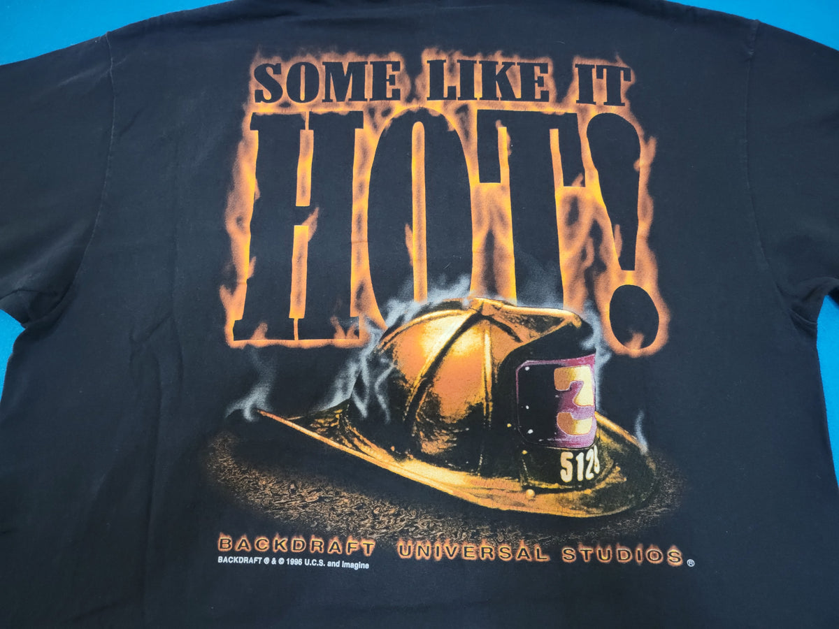 Backdraft Some Like It Hot Universal DeNiro 1996 Vintage 90's Movie Promo T-Shirt