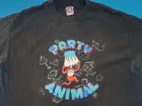 Cat In The Hat Dr Seuss Party Animal Thing 1 Vintage Y2K 2003 Movie Promo T-Shirt