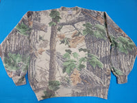 Realtree Jerzees Outdoor Wear Vintage USA Made Camo Pullover Sweatshirt