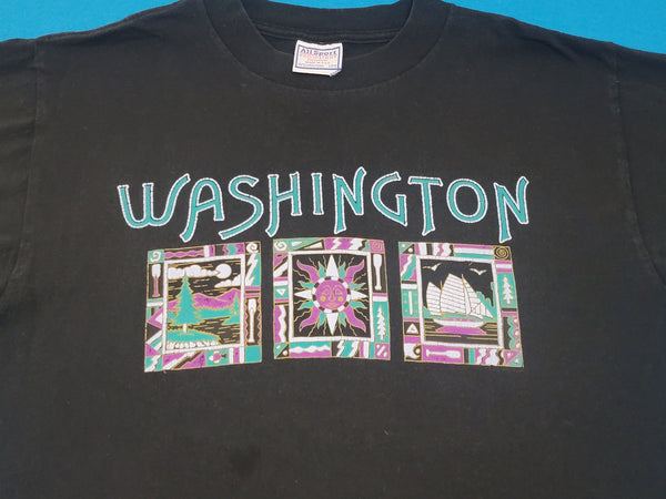 Washington State PNW Outdoor Recreation Vintage 90's Tourist T-Shirt
