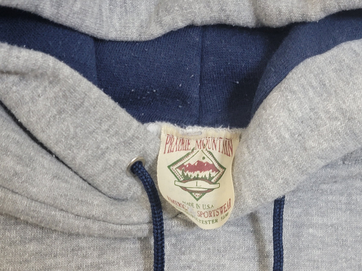 Oregon Coast Striped Vintage Hoodie Sweatshirt Made In USA 1980's Tourist