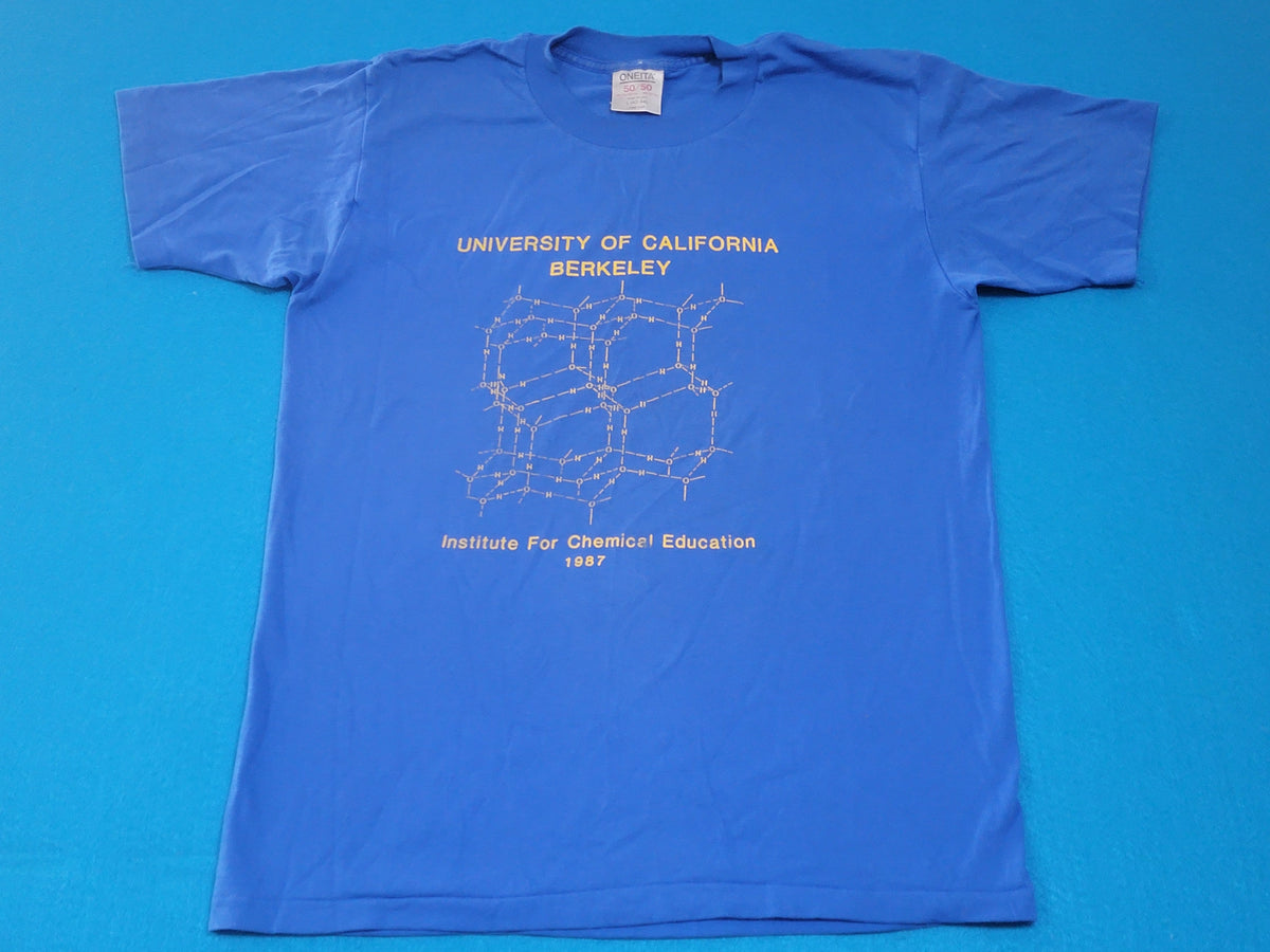 University of California Berkeley Vintage 80's Science Nerd Chemical Education 1987 USA T-Shirt