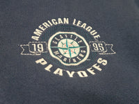 Seattle Mariners Vintage 90's 1995 American League Playoffs Crewneck Sweatshirt