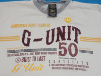 G Unit 50 Built To Last Heavyweight Vintage Y2K Long Sleeve Streetwear T-Shirt