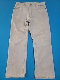 Wrangler 13MWZPG Vintage Tyvek Tag Made in USA Vintage 70's Scovill Zipper Denim Gray Jeans