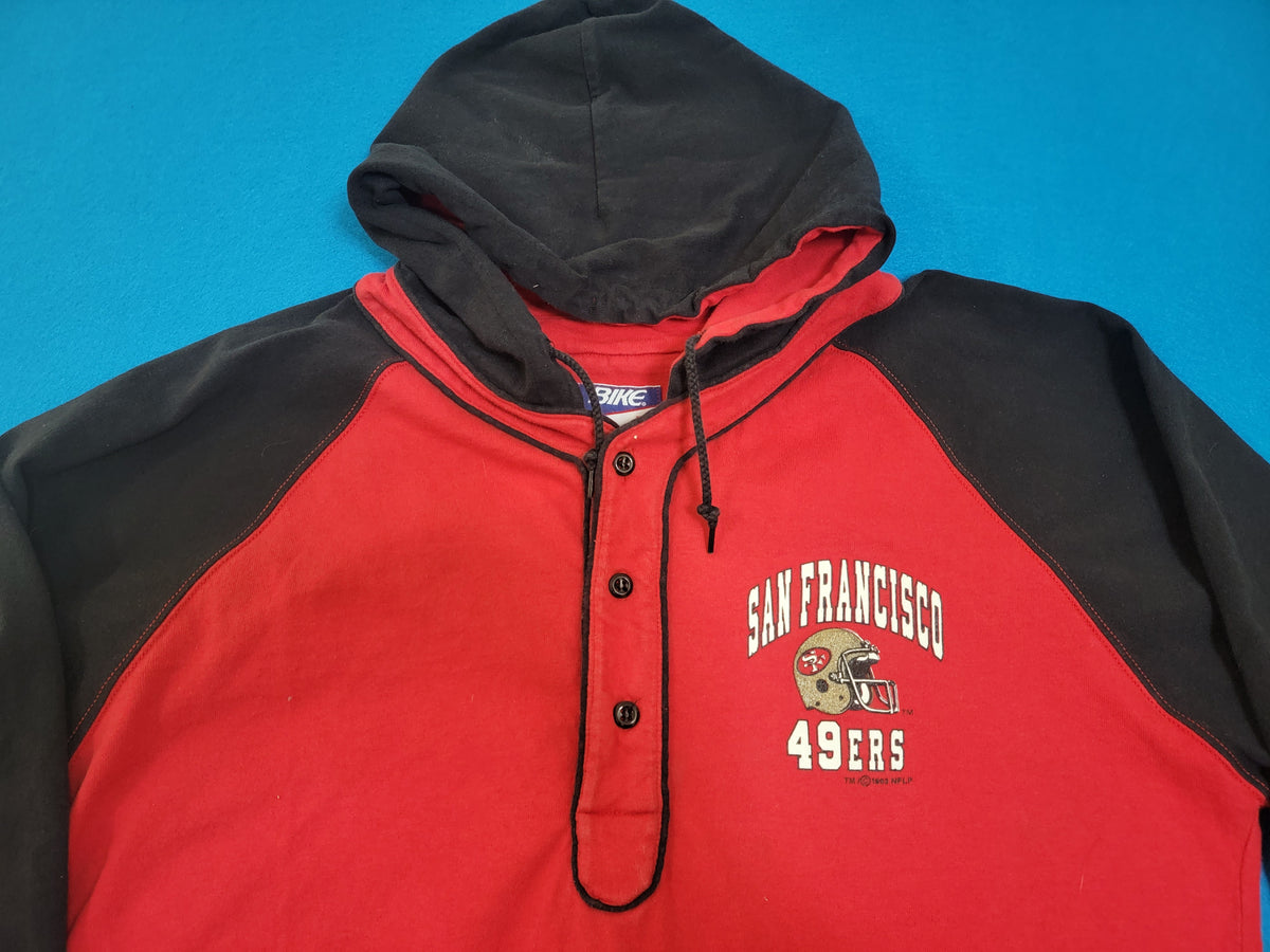 San Francisco 49ers National Football League 1993 Bike Raglan 3/4 Sleeve Made in USA T-Shirt