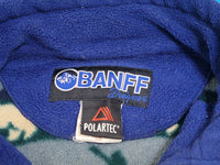 BANFF Polartec Vintage 90's Fleece Kayak Bear Whale Duck Print Fleece Jacket