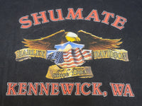 Harley Davidson Motorcycles HD Vintage 1999 Kennewick Shumate 90's Long Sleeve Flames T-Shirt