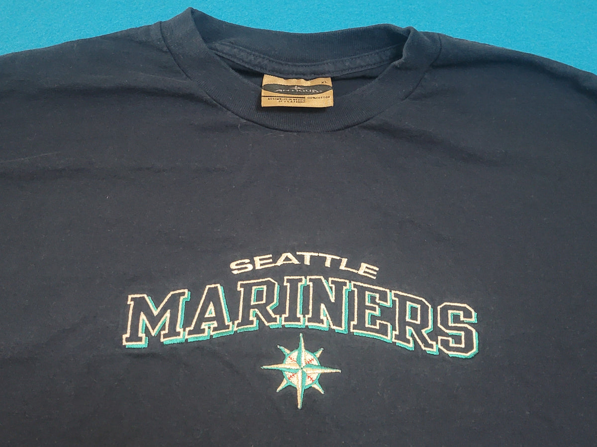 Seattle Mariners Embroidered Y2K Vintage 00's Embroidered Logo Long Sleeve T-Shirt