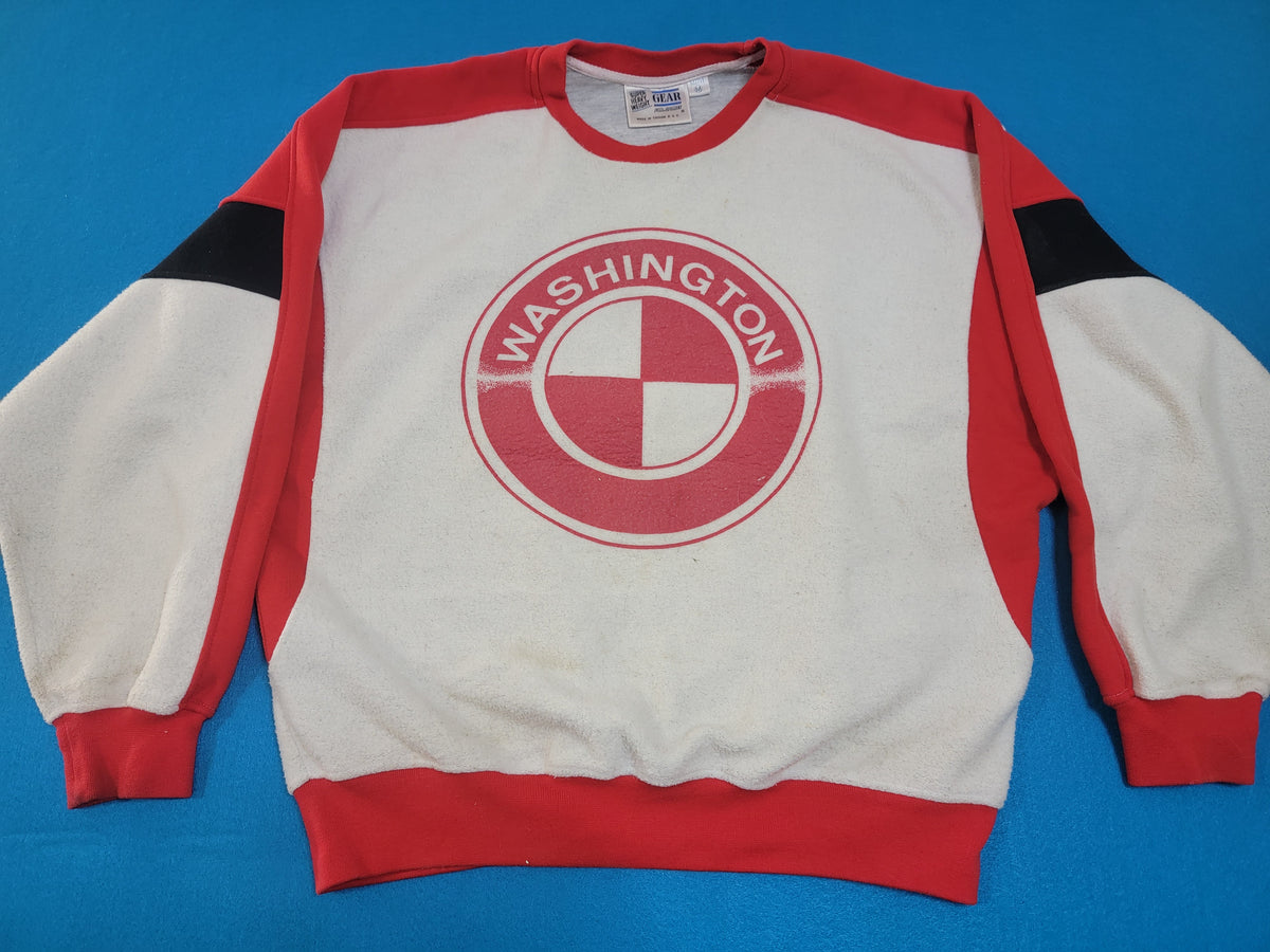 Washington State University WSU Cougars Vintage 90's Basketball Crewneck Sweatshirt