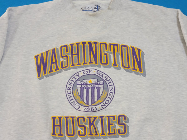 University of Washington Huskies Vintage 90's Heavy Weight Sweatshirt