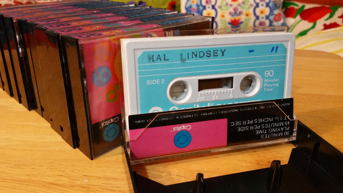 Lot of 10 Vintage Capitol Cassette Blanks 1970's 90 Minutes w/ Hal Lindsey