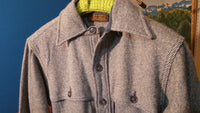 Vintage Eddie Bauer Button Up Mackinaw Cruiser Jacket w/ Pockets.  Made In USA