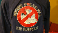 USCGC Coast Guard Polar Sea Ice Busters Vintage Hoodie Sweatshirt Made In USA 1980's