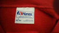 Red Blank Sweatshirt Made In USA 1980's