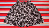Crazy Black 80's Shorts. Summertime w/ Elastic Waist. Suburban Petites Made In USA. W/ Pockets
