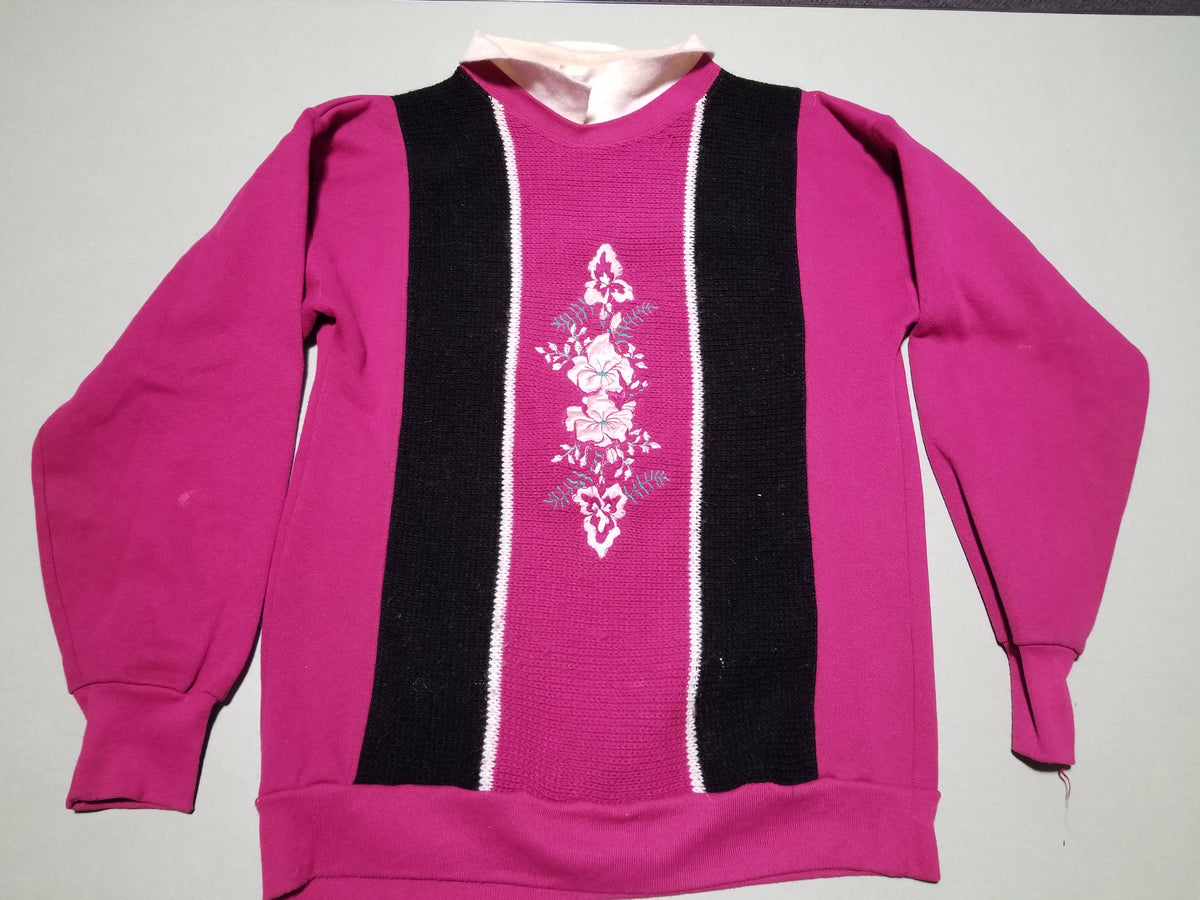 Pink Knit Sweatshirt
