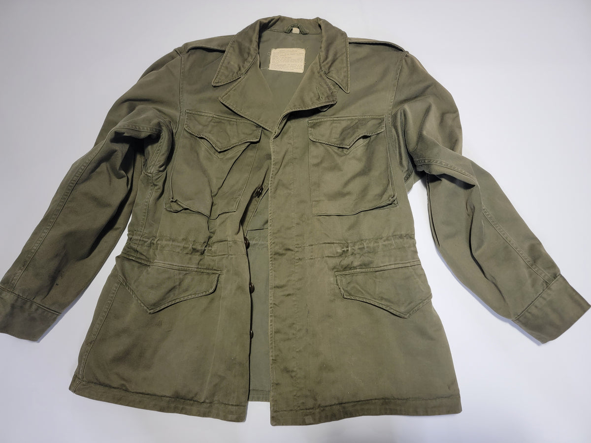 VINTAGE US ARMY M-1943 M43 FIELD JACKET 1940S WW2 ERA SIZE 42R - Rare VINTAGE US ARMY M-1943 M43 FIELD JACKET 1940S WW2 ERA SIZE 42R - Rare