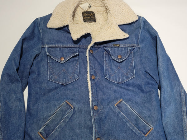 Wrangler Vintage 70's Wrange Sherpa Lined Button Up Jean Jacket
