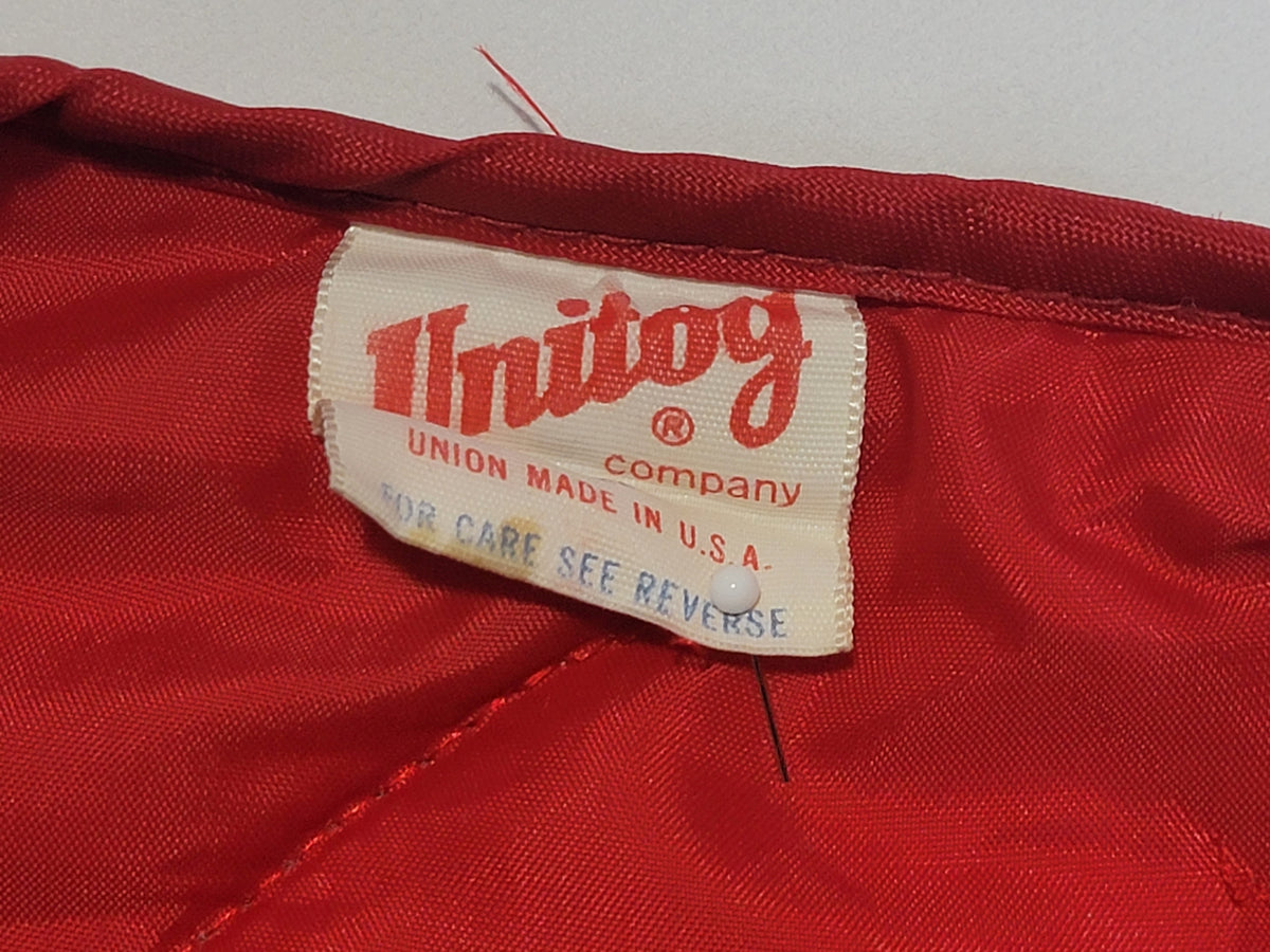 Cenex Vintage 70s Union Made in USA Pleated Quilted Work Vest