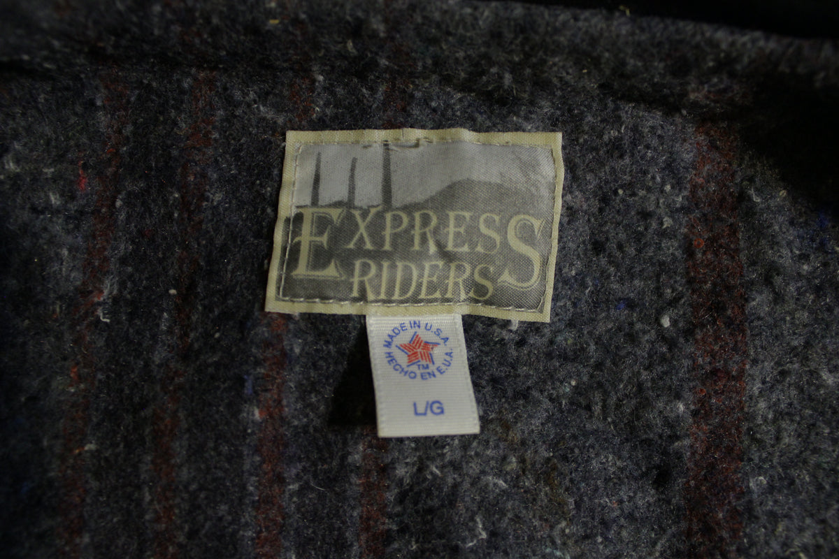 Express Riders Made in USA Southwestern Canvas Blanket Lined Rodeo Jacket