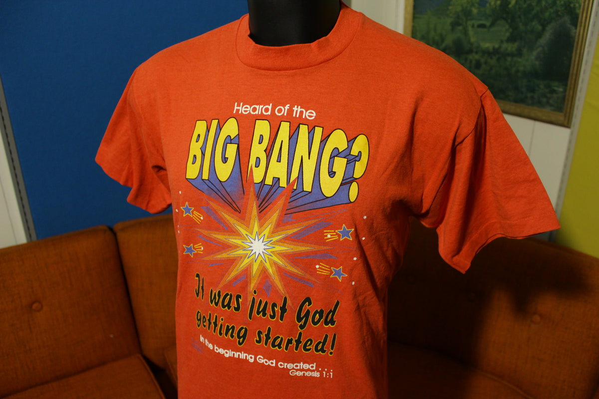 Big Bang Theory Genesis USA Made Vintage Single Stitch FOTL Jesus T-Shirt