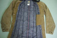 Carhartt C02 Traditional Duck Arctic Flannel Lined Barn Chore Coat Work Jacket 4 Pocket