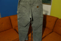 Carhartt B136 MOS 33x30 Washed Duck Work Pants Distressed! Canvas Double Front