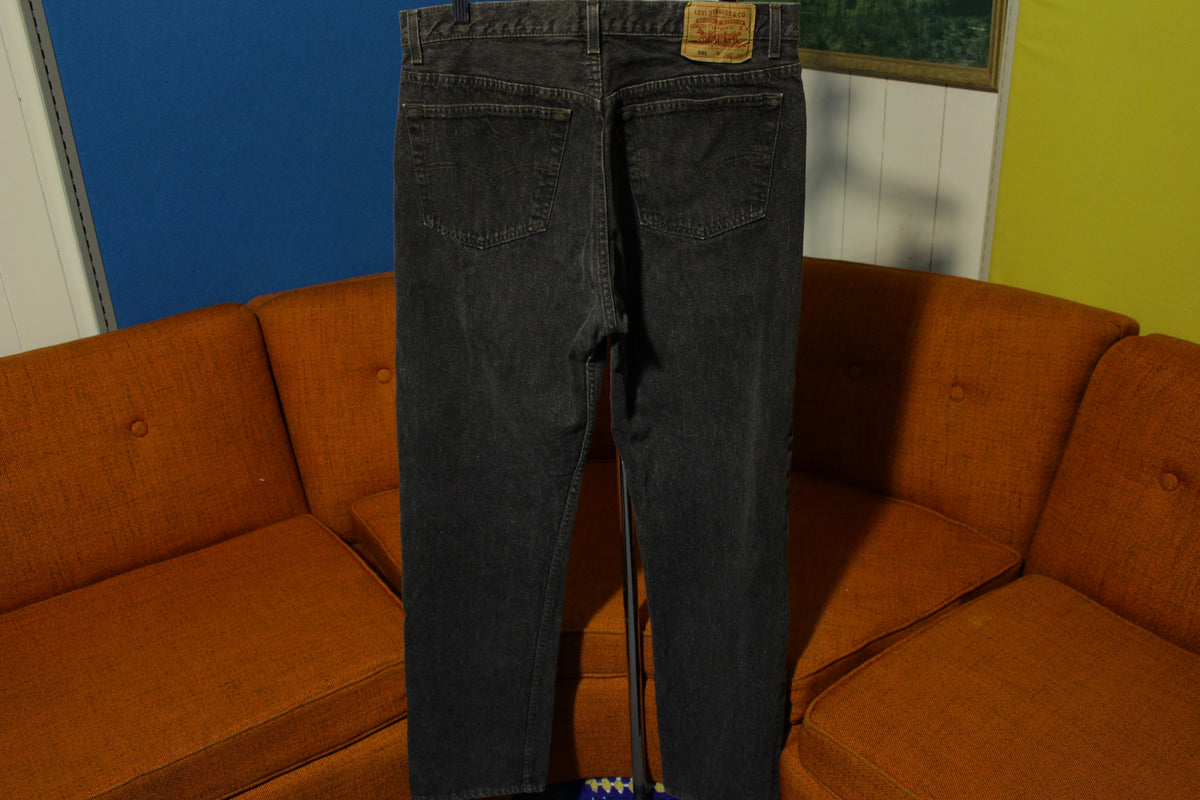 Levis Very RARE!! 501-0658 80s Made In USA Black Jeans Button Fly