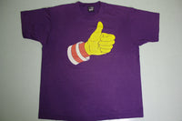 Ronald McDonald Thumbs Up One Year Hand Vintage 90's Single Stitch USA FOTL T-Shirt