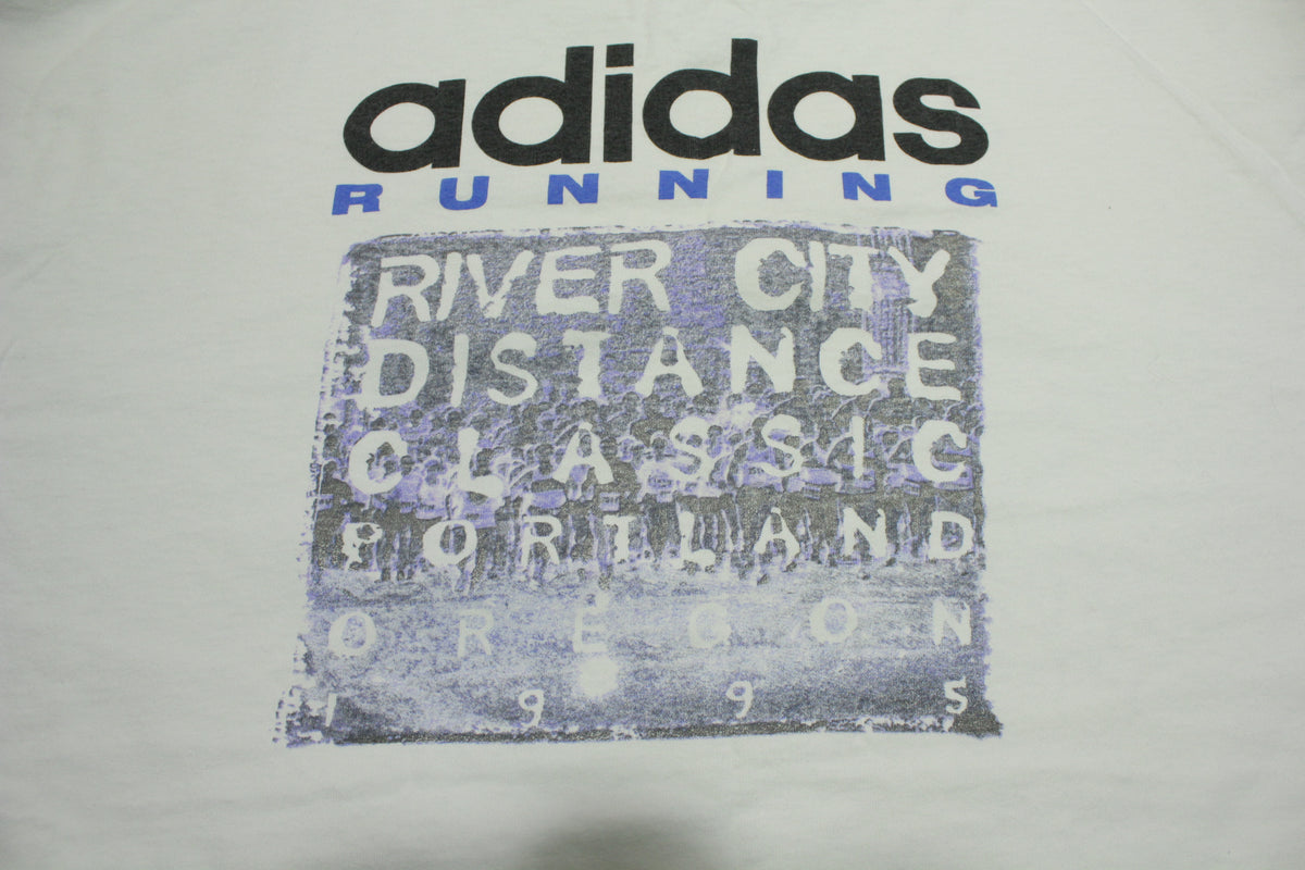 River City Distance Classic Portland 1995 Adidas Vintage Smith Barney T-Shirt