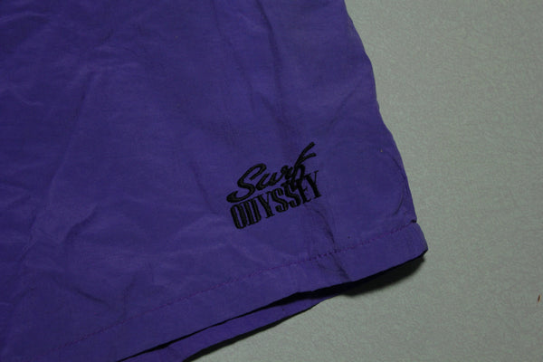 Surf Odyssey Vintage 90s Surfing Beach Swimming Trunks Shorts