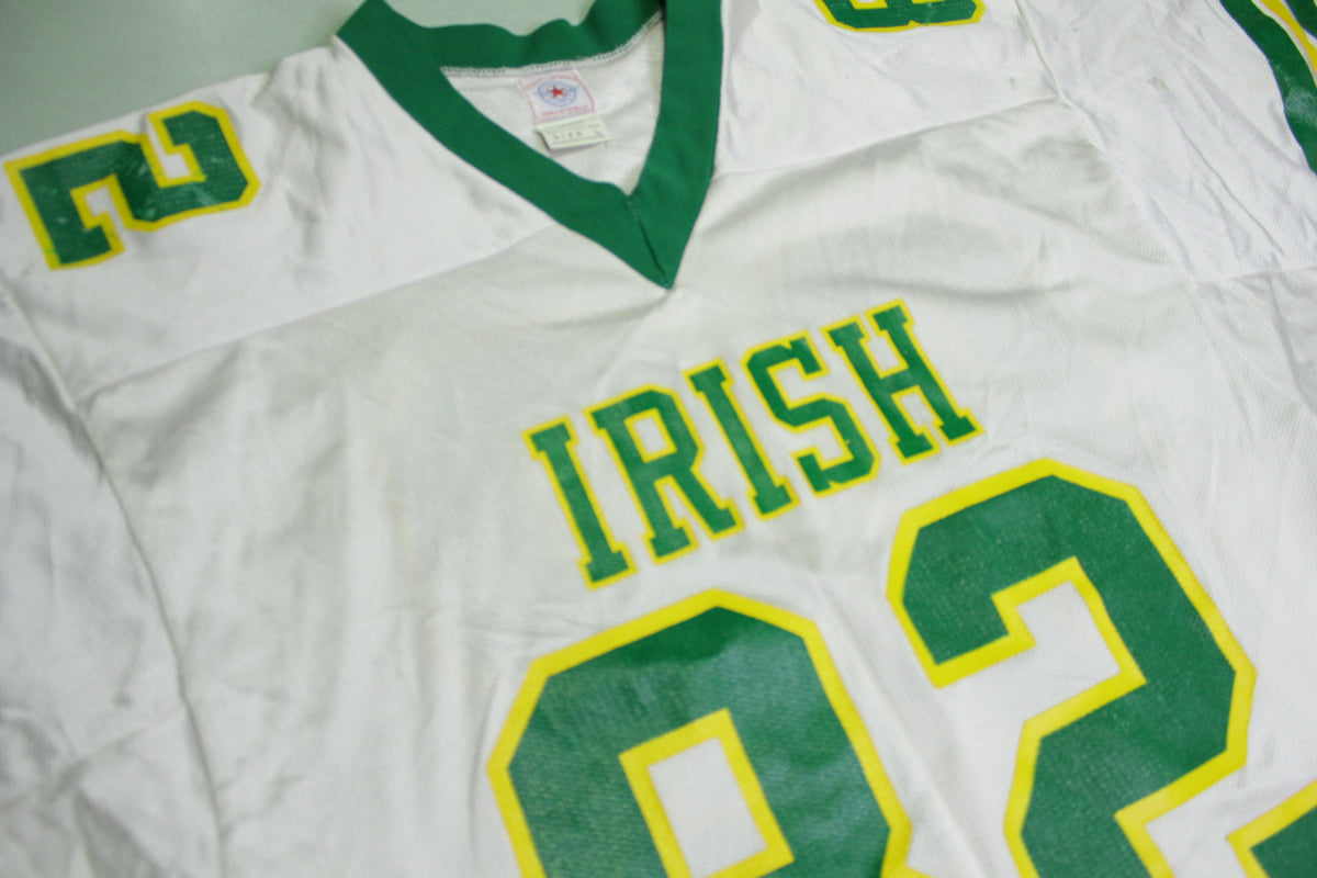 DeSales Fighting Irish Walla Walla Vintage 80s Varsity Football Game Worn Jersey #82