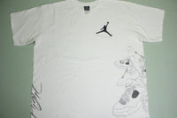 Michael Air Jordan Flight Vintage 90's Sneaker Shoe AOP Basketball T-Shirt