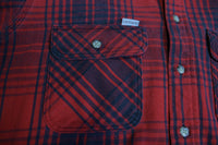 Carhartt Vintage SU171 80's 90's USA Plaid Heavy Duty Rugged Outdoor Wear Flannel Shirt