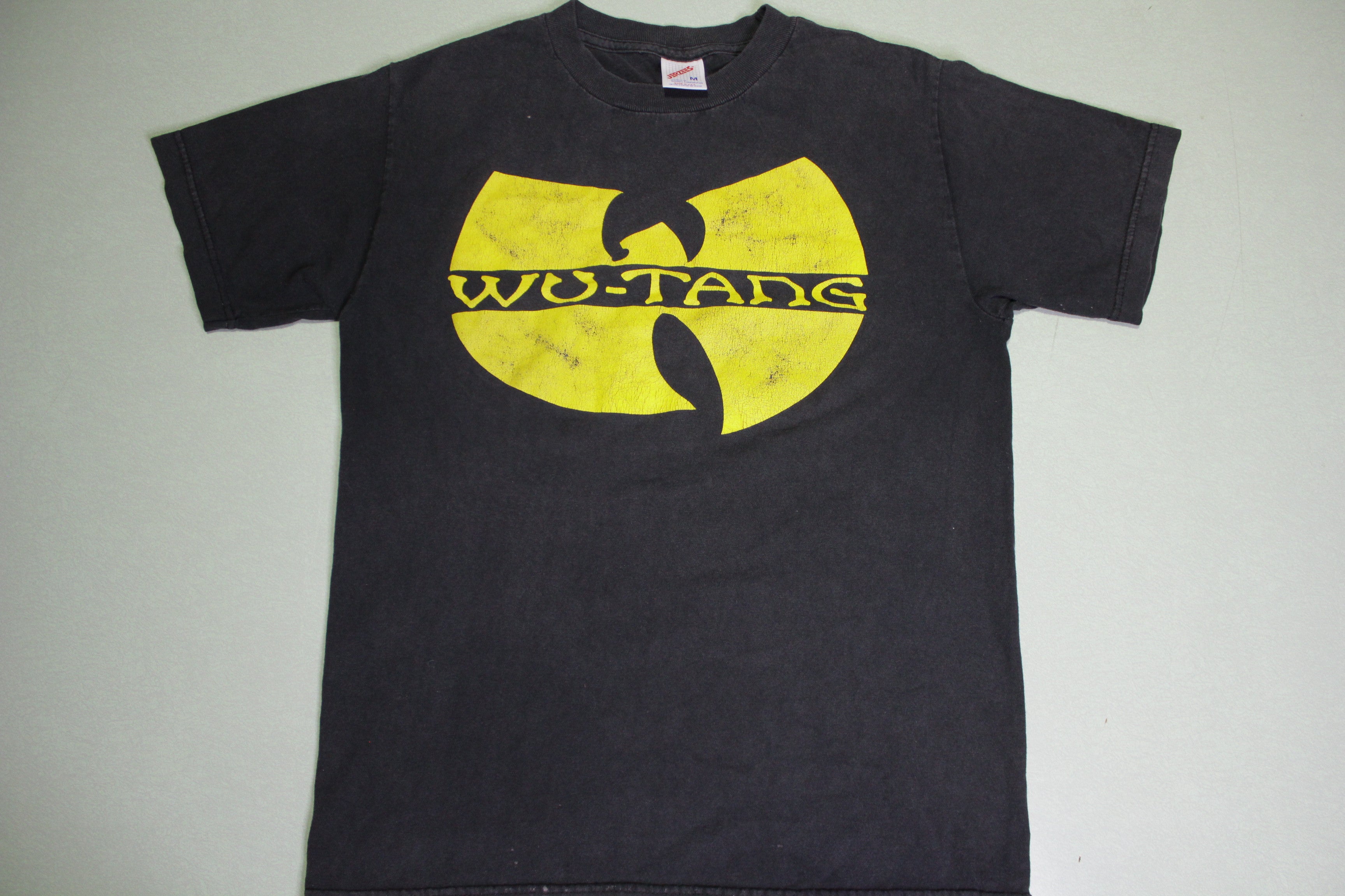 Wu-Tang Clan Vintage 90's Jerzees Faded Rap Hip Hop Logo Spell Out