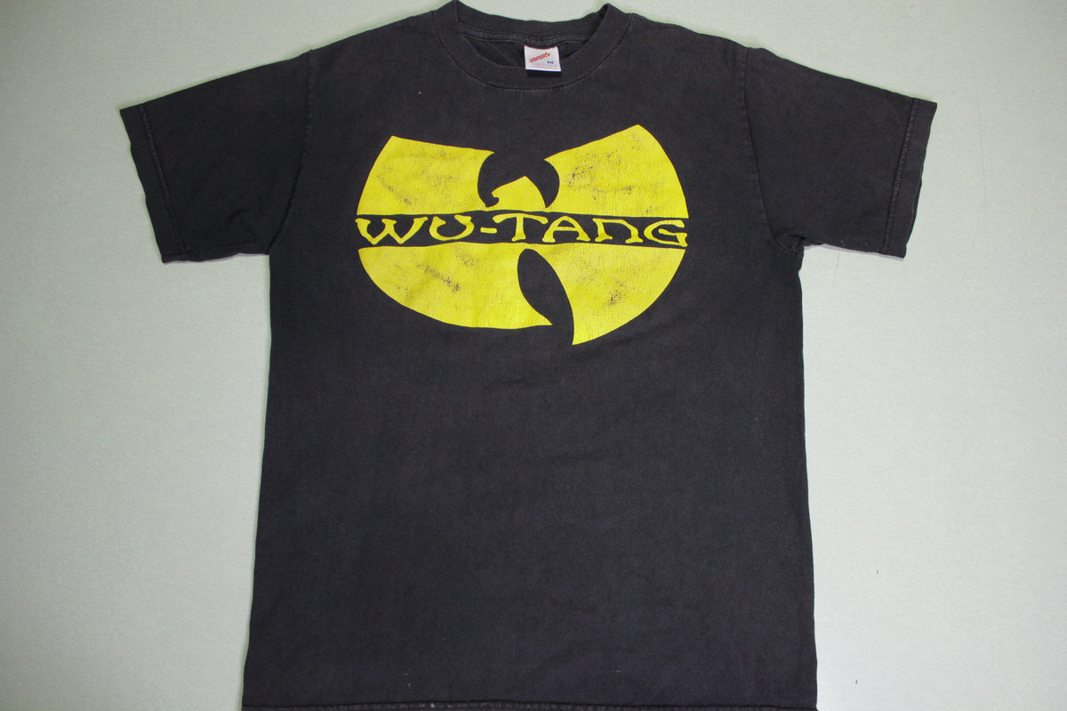 Wu-Tang Clan Vintage 90's Jerzees Faded Rap Hip Hop Logo Spell Out T-Shirt