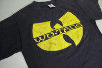 Wu-Tang Clan Vintage 90's Jerzees Faded Rap Hip Hop Logo Spell Out T-Shirt