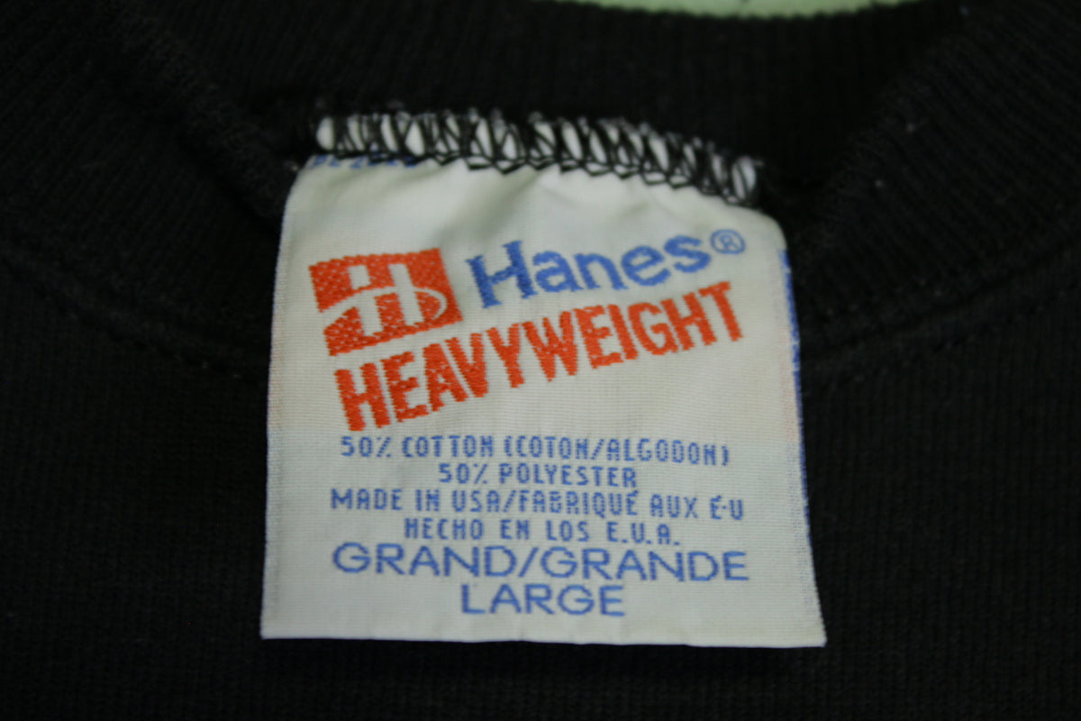 LA Raiders Hanes Vintage 80's 90's Made in USA Helmet NFL Logo Crewneck Sweatshirt