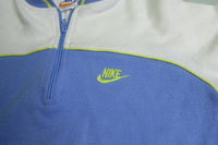Nike Orange Swoosh Tag Vintage 80's Zip Up Off Center Swoosh Check Track Jacket