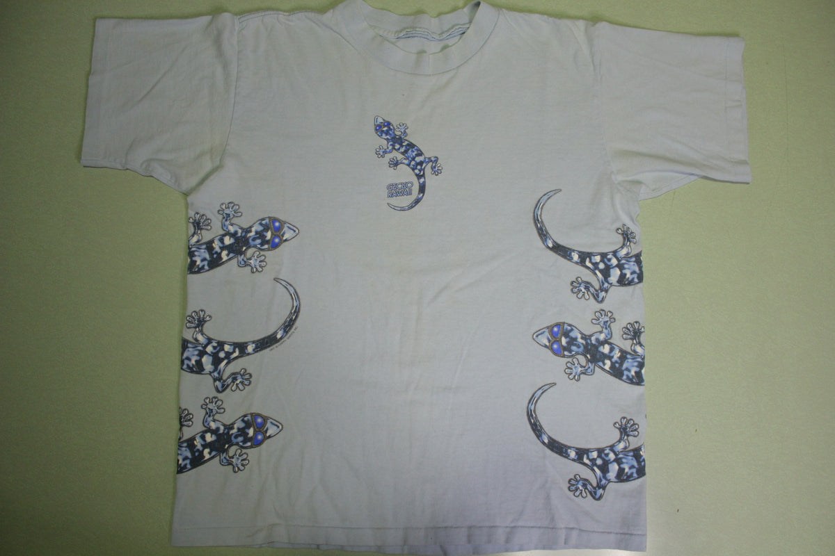Gecko Hawaii 1997 Vintage 90's Happy Shirts Single Stitch T-Shirt